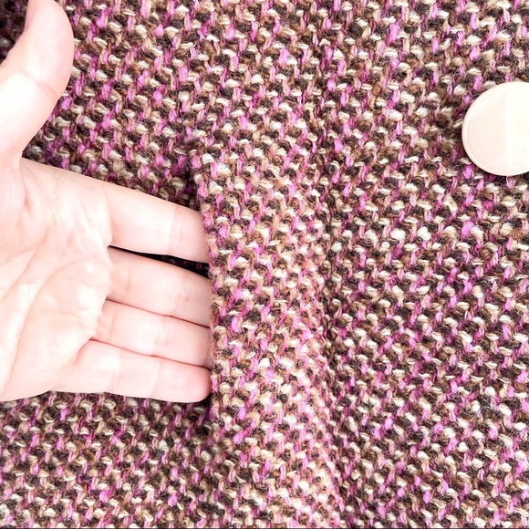 Cool Weather Wool Jacket in Vintage Style Bright Colors with Pockets - Picture 4 of 11